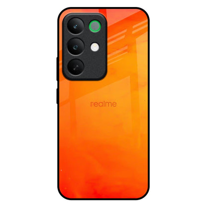 Tangy Orange Realme C85 5G Glass Back Cover Online