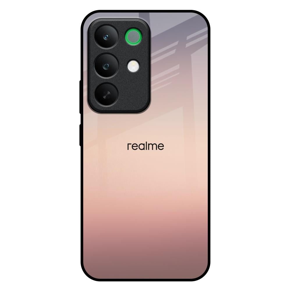 Golden Mauve Realme C85 5G Glass Back Cover Online