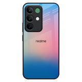 Blue & Pink Ombre Realme C85 5G Glass Back Cover Online