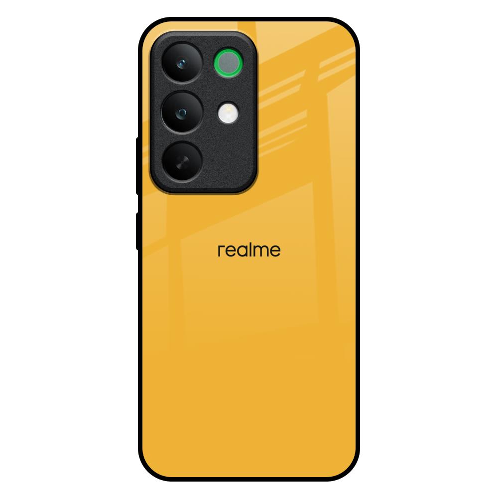 Fluorescent Yellow Realme C85 5G Glass Back Cover Online