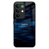 Blue Rough Abstract Realme C85 5G Glass Back Cover Online