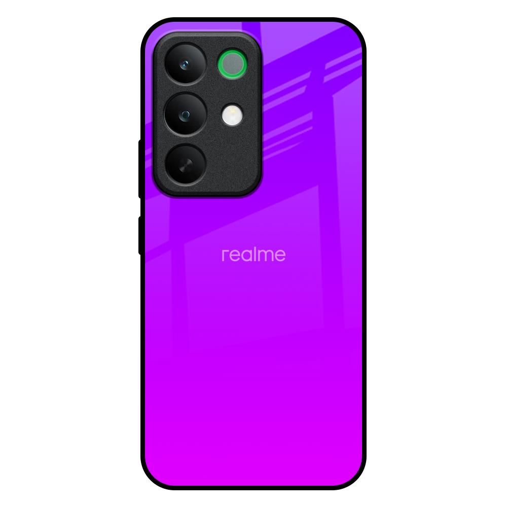 Purple Pink Realme C85 5G Glass Back Cover Online