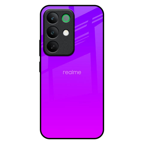 Purple Pink Realme C85 5G Glass Back Cover Online