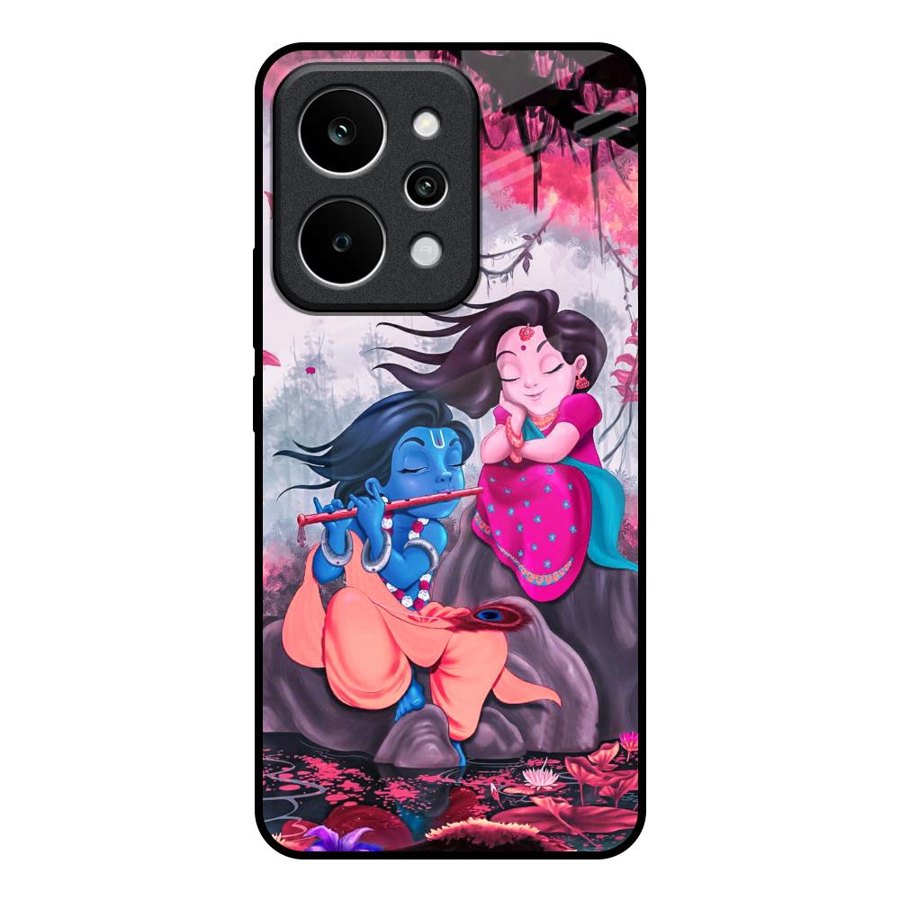 Radha Krishna Art Realme P4 Power 5G Glass Back Cover Online