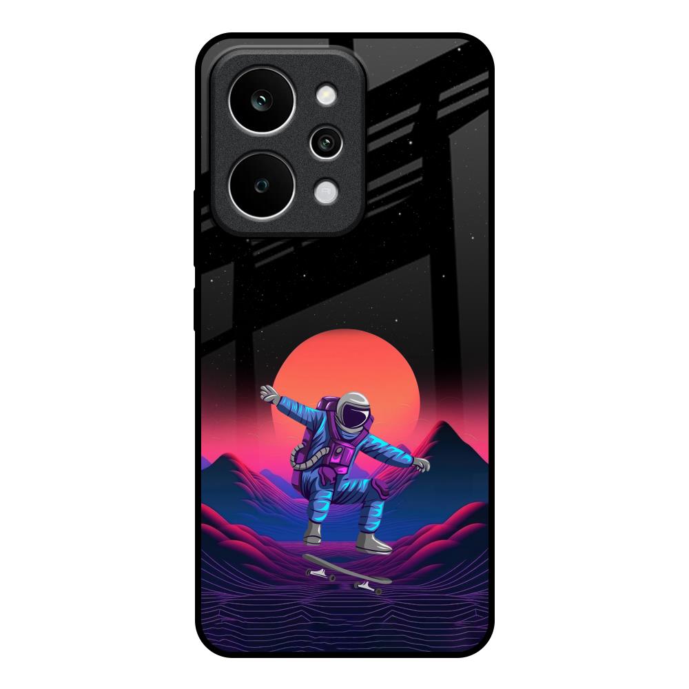 Retro Astronaut Realme P4 Power 5G Glass Back Cover Online