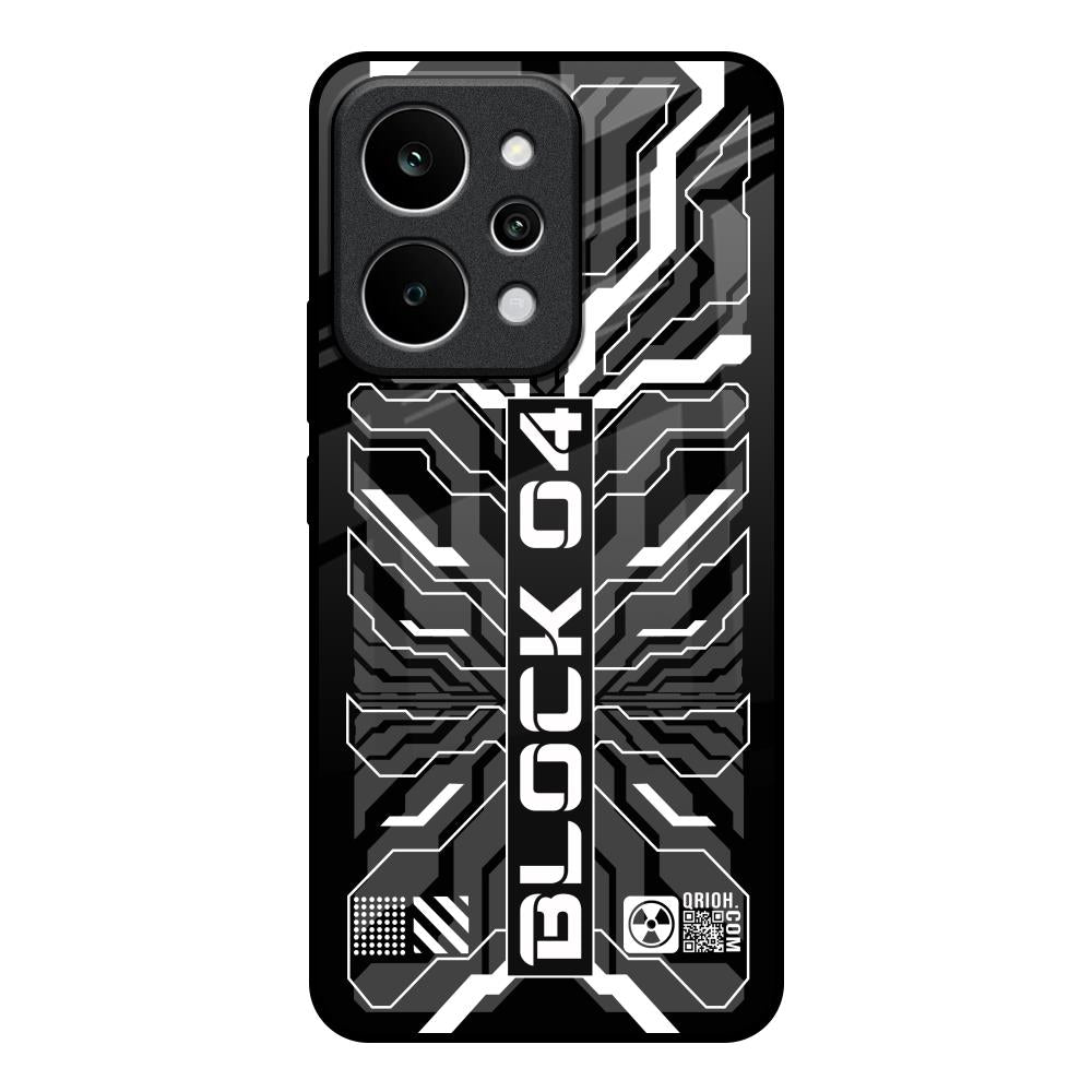 Monochrome Magic Realme P4 Power 5G Glass Back Cover Online