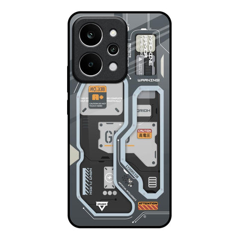 Retro Futuristic Realme P4 Power 5G Glass Back Cover Online