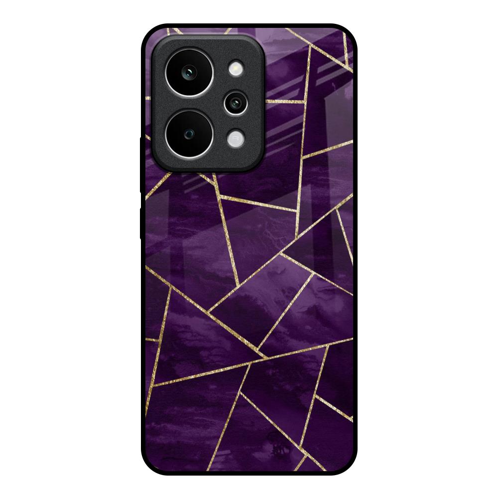 Geometric Purple Realme P4 Power 5G Glass Back Cover Online