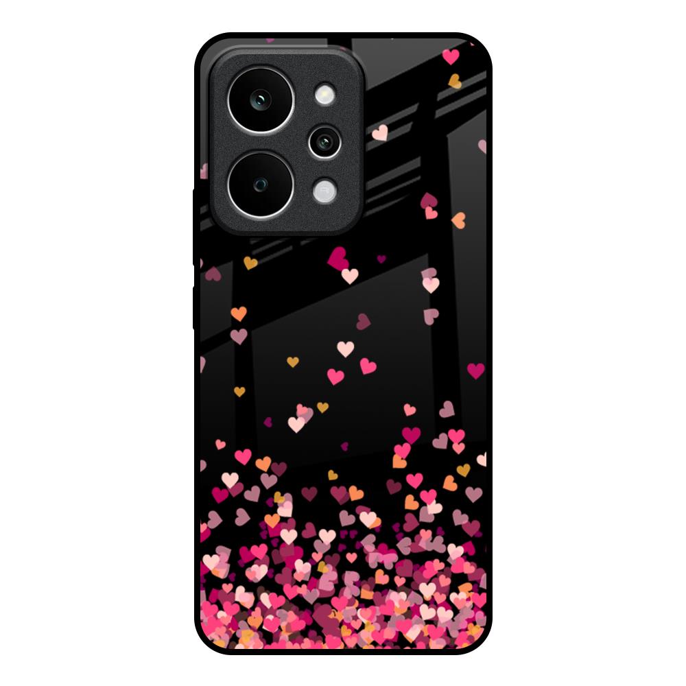 Heart Rain Fall Realme P4 Power 5G Glass Back Cover Online