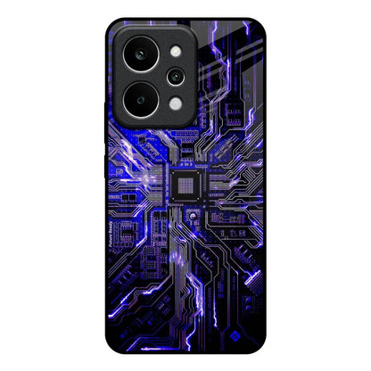 Techno Color Pattern Realme P4 Power 5G Glass Back Cover Online
