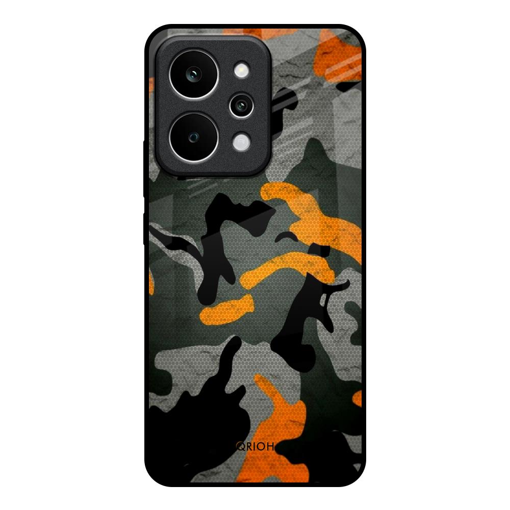 Camouflage Orange Realme P4 Power 5G Glass Back Cover Online