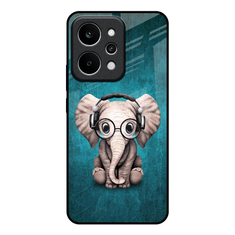 Adorable Baby Elephant Realme P4 Power 5G Glass Back Cover Online