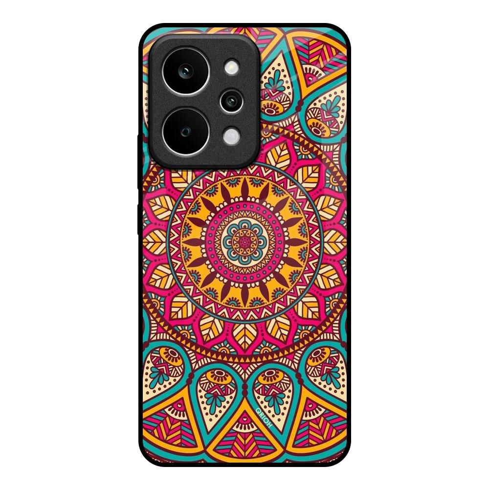 Elegant Mandala Realme P4 Power 5G Glass Back Cover Online