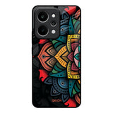 Retro Gorgeous Flower Realme P4 Power 5G Glass Back Cover Online