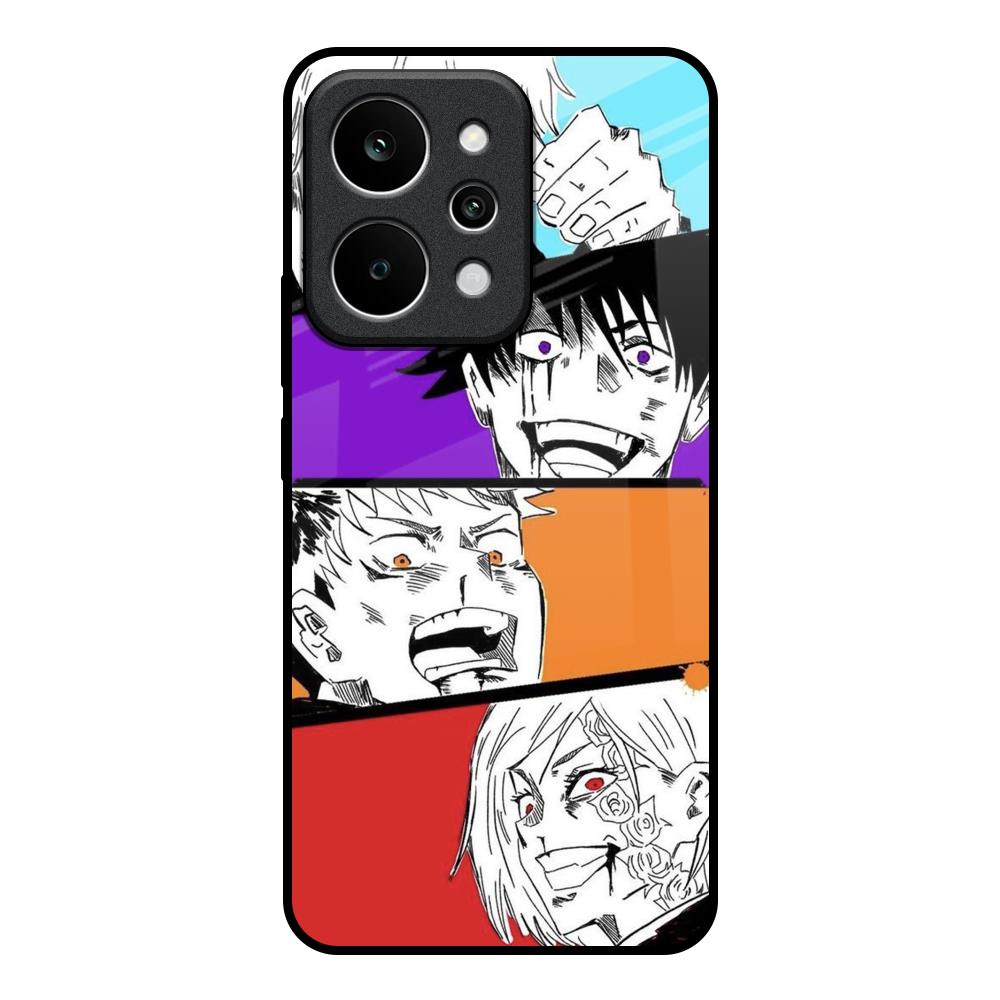 Anime Sketch Realme P4 Power 5G Glass Back Cover Online