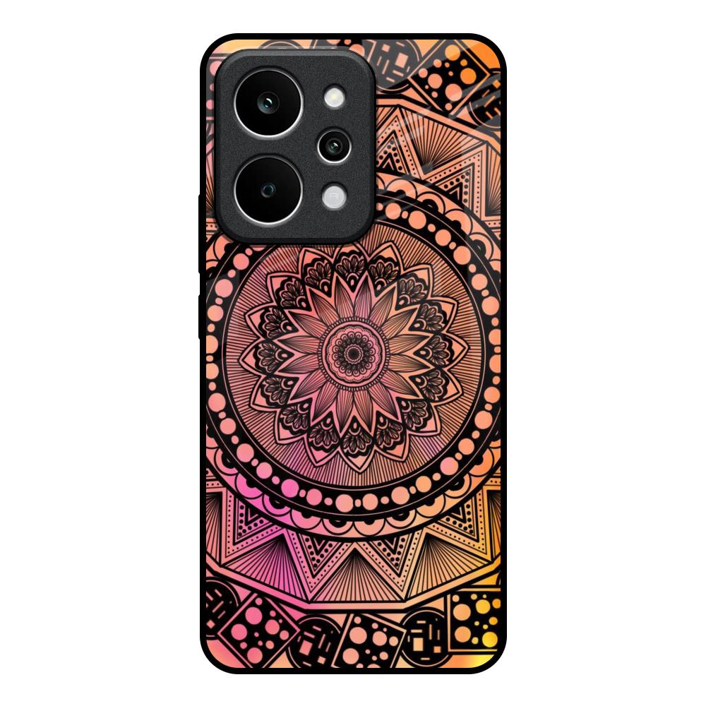 Floral Mandala Realme P4 Power 5G Glass Back Cover Online