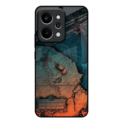 Geographical Map Realme P4 Power 5G Glass Back Cover Online