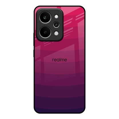 Wavy Pink Pattern Realme P4 Power 5G Glass Back Cover Online
