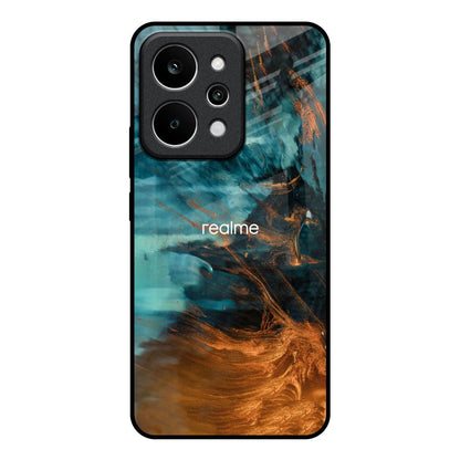 Golden Splash Realme P4 Power 5G Glass Back Cover Online