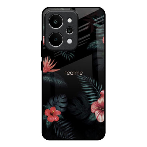Tropical Art Flower Realme P4 Power 5G Glass Back Cover Online