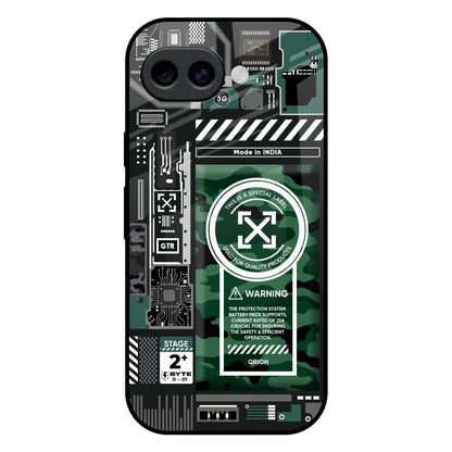 Green Camo Circuit Google Pixel 10A 5G Glass Back Cover Online