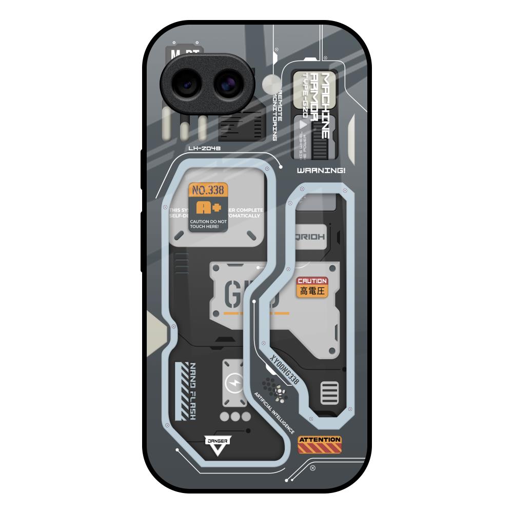 Retro Futuristic Google Pixel 10A 5G Glass Back Cover Online