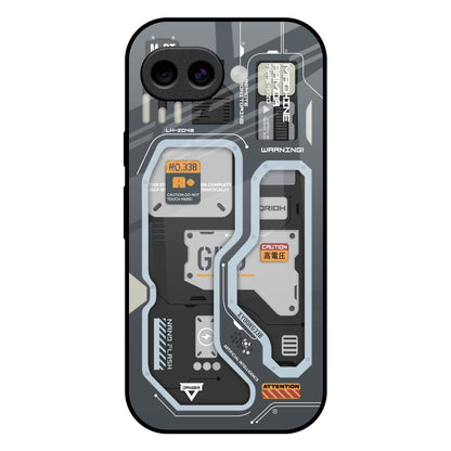 Retro Futuristic Google Pixel 10A 5G Glass Back Cover Online