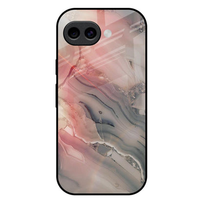 Pink And Grey Marble Google Pixel 10A 5G Glass Back Cover Online