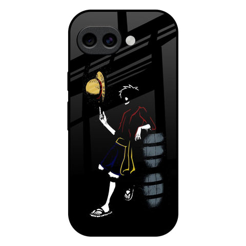 Luffy Line Art Google Pixel 10A 5G Glass Back Cover Online
