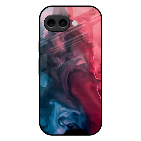 Blue & Red Smoke Google Pixel 10A 5G Glass Back Cover Online