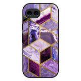Purple Rhombus Marble Google Pixel 10A 5G Glass Back Cover Online