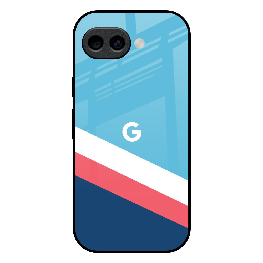 Pink & White Stripes Google Pixel 10A 5G Glass Back Cover Online
