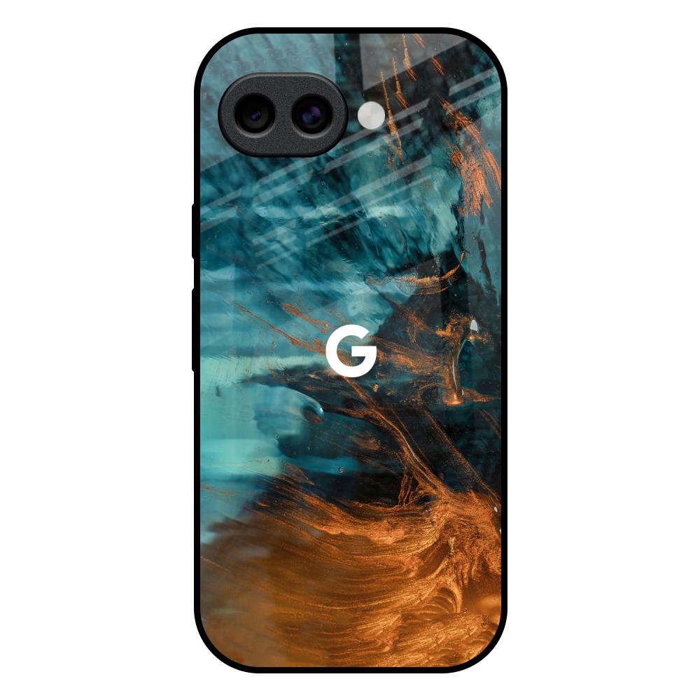 Golden Splash Google Pixel 10A 5G Glass Back Cover Online