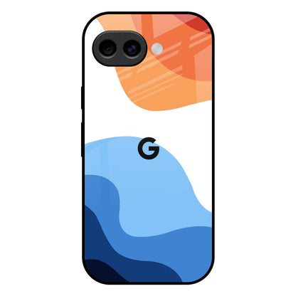 Wavy Color Pattern Google Pixel 10A 5G Glass Back Cover Online