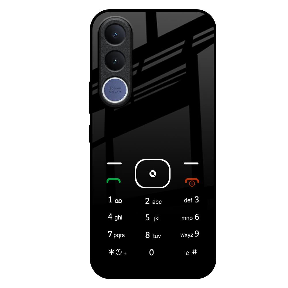Classic Keypad Pattern Vivo V70 FE 5G Glass Back Cover Online