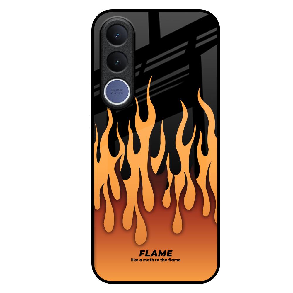 Fire Flame Vivo V70 FE 5G Glass Back Cover Online