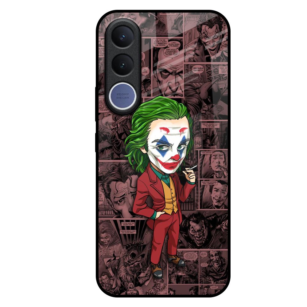 Joker Cartoon Vivo V70 FE 5G Glass Back Cover Online