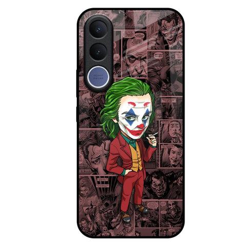 Joker Cartoon Vivo V70 FE 5G Glass Back Cover Online