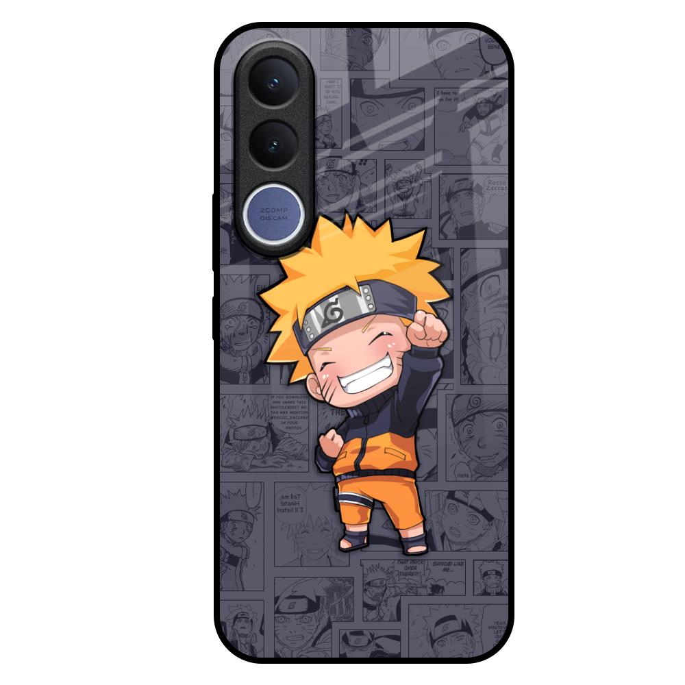 Orange Chubby Vivo V70 FE 5G Glass Back Cover Online