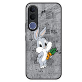 Cute Baby Bunny Vivo V70 FE 5G Glass Back Cover Online