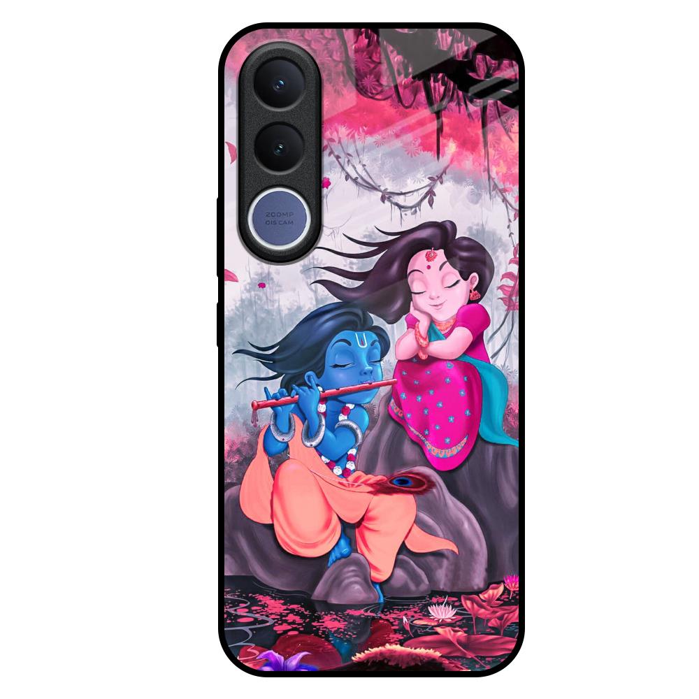 Radha Krishna Art Vivo V70 FE 5G Glass Back Cover Online