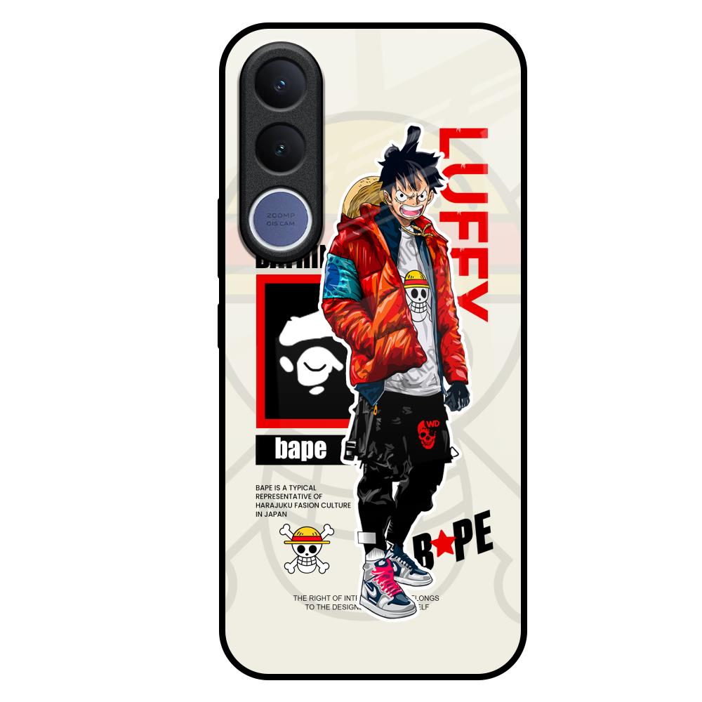 Bape Luffy Vivo V70 FE 5G Glass Back Cover Online