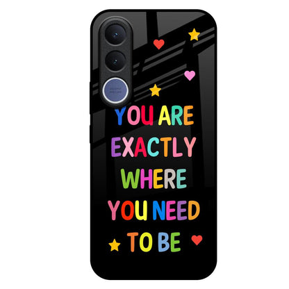 Magical Words Vivo V70 FE 5G Glass Back Cover Online