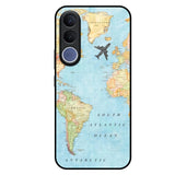 Travel Map Vivo V70 FE 5G Glass Back Cover Online