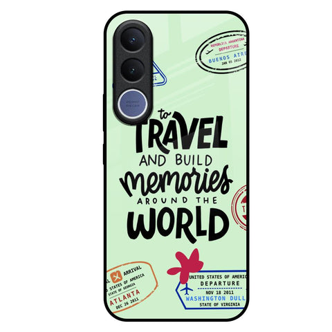 Travel Stamps Vivo V70 FE 5G Glass Back Cover Online