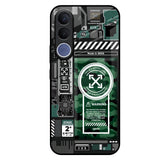 Green Camo Circuit Vivo V70 FE 5G Glass Back Cover Online