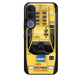 Yellow Racing Car Vivo V70 FE 5G Glass Back Cover Online
