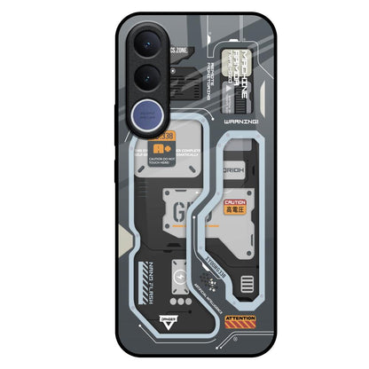 Retro Futuristic Vivo V70 FE 5G Glass Back Cover Online
