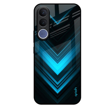 Vertical Blue Arrow Vivo V70 FE 5G Glass Back Cover Online