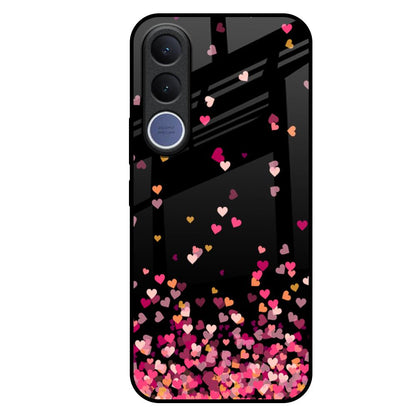 Heart Rain Fall Vivo V70 FE 5G Glass Back Cover Online